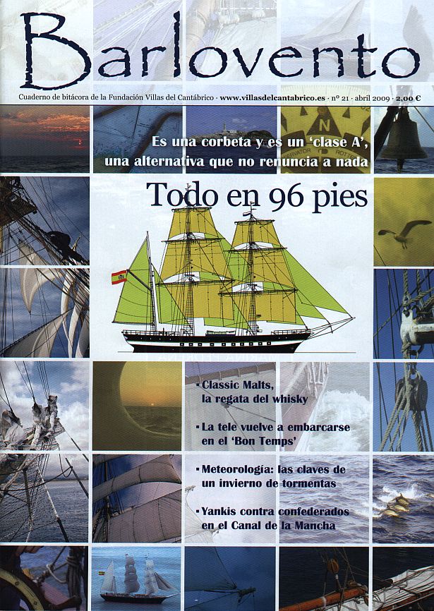 Esta es la portada del número de abril 2009 de "Barlovento"