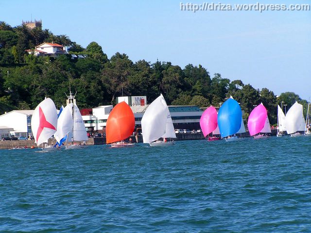 J80_CM_01 Los J80 entrando tras una jornada de regatas
