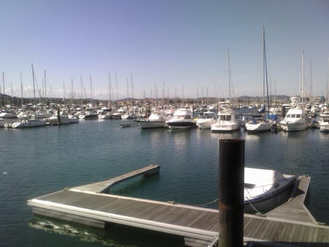 No hubo daños en el puerto deportivo