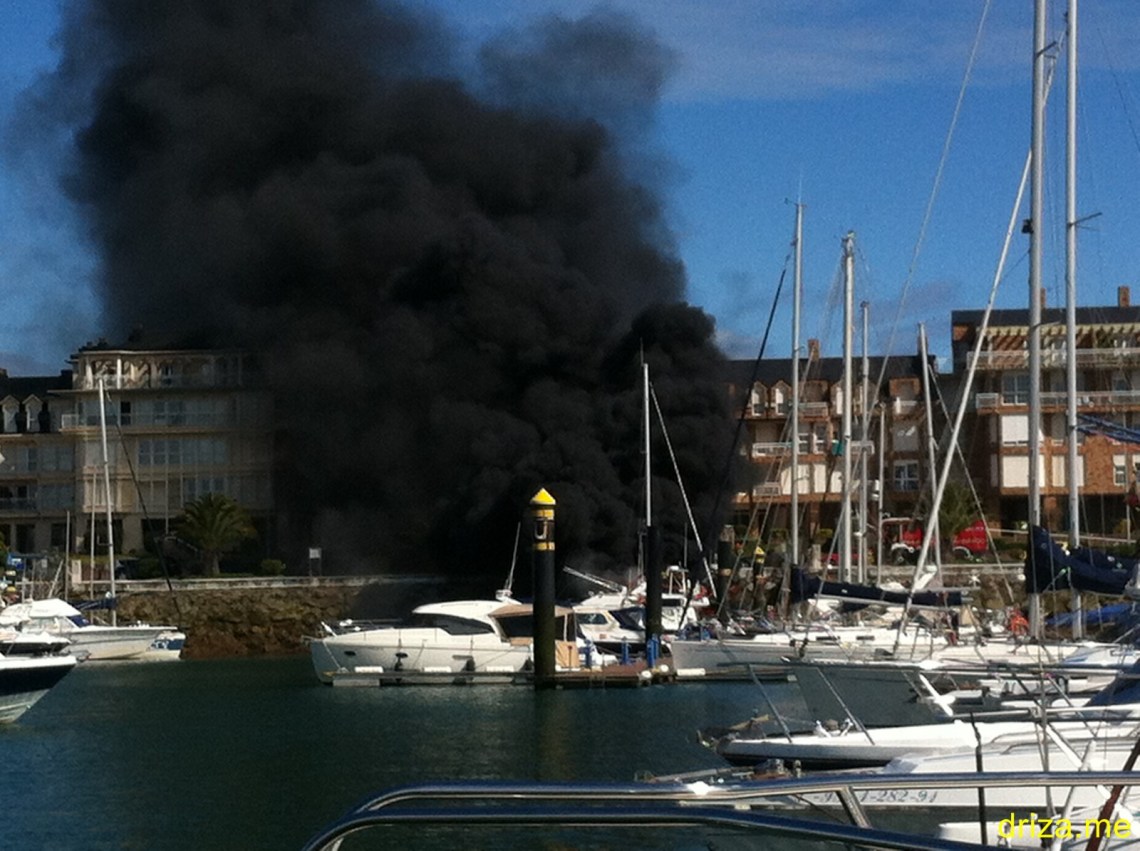 El humo era tremendo