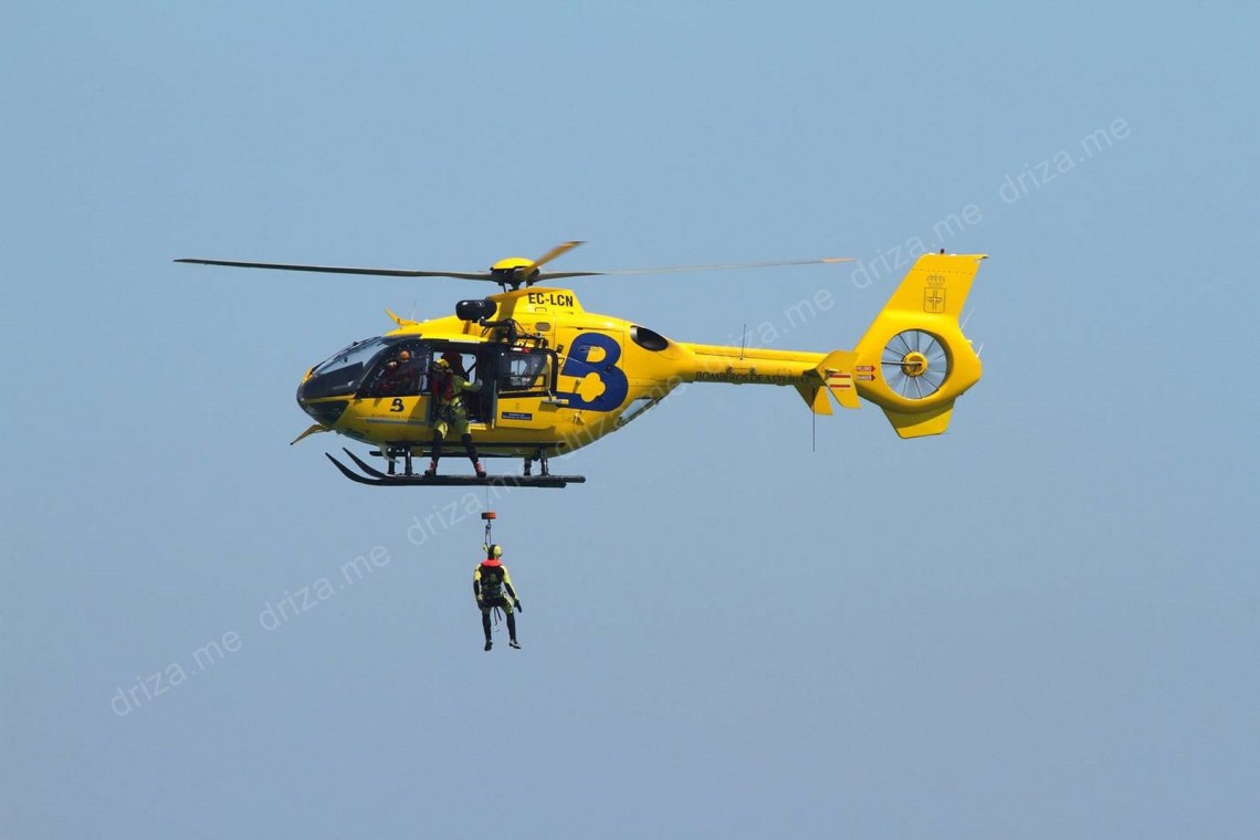 Helicóptero biturbina, EC-135 P2/T2 (Eurocopter) de los Bomberos de Asturias