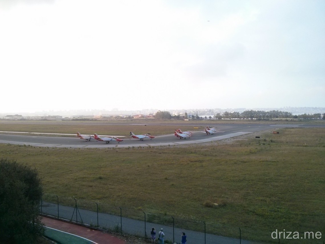 Esperando para alinear la 29 y despegar